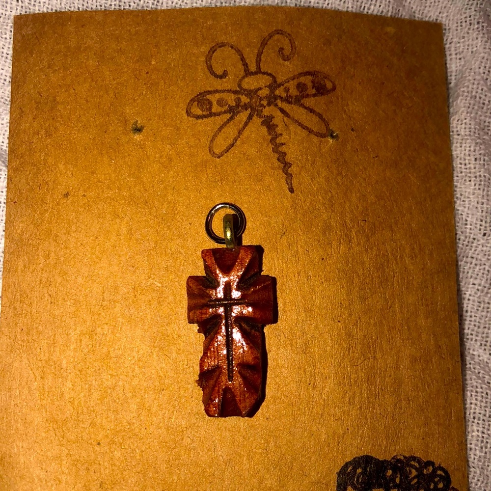 Wooden Cross Pendant ✨